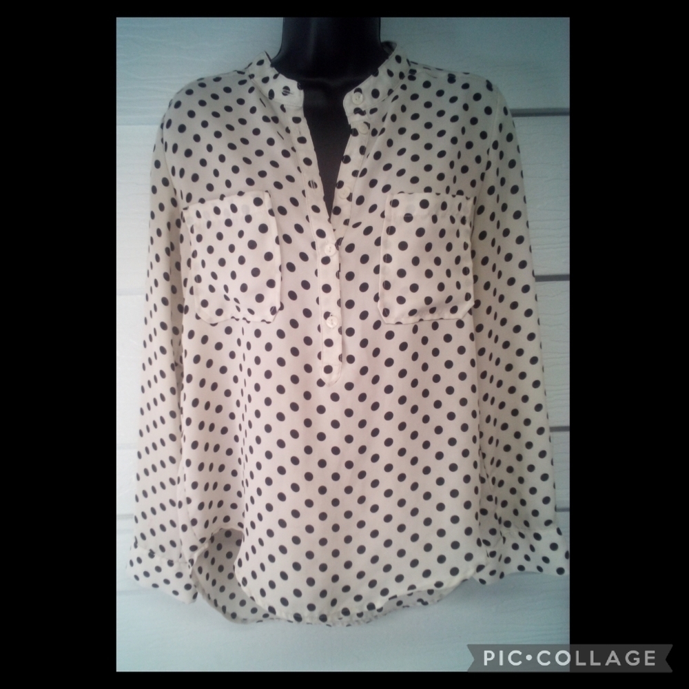 Forever 21 polka dots blouse